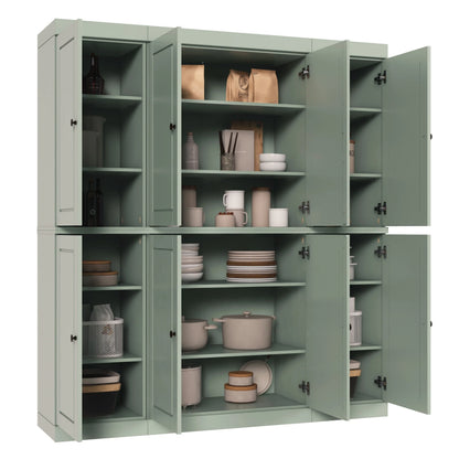 100% Solid Wood 65" Kitchen China Pantry Buffet by Palace Imports - 65" x 71.5"