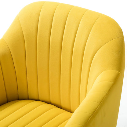 Bright Velvet Office Chair