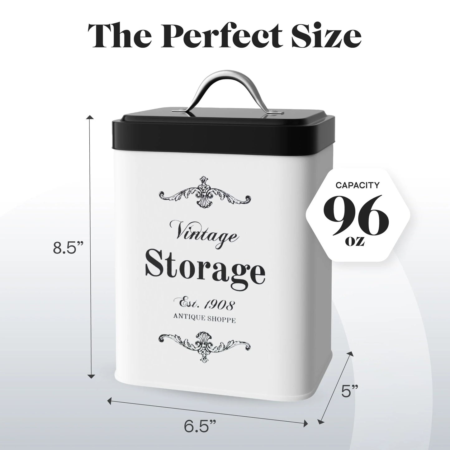 Amici Home Antique Shoppe Vintage Metal Canister