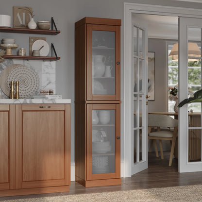 100% Solid Wood 16.5" Kitchen Pantry Cabinet with Doors by Palace Imports