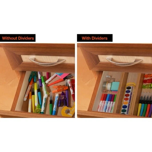 Bamboo Kitchen Drawer Organizer Bambusi Expandable Adjustable Divider