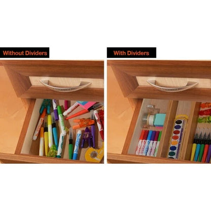 Bamboo Kitchen Drawer Organizer Bambusi Expandable Adjustable Divider