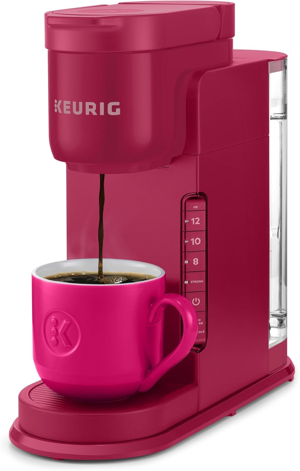 K-Express Single Serve K-Cup Pod Coffee Maker, 3 Brew Sizes, Strong Button Feature, 42oz Removable Reservoir, Evergreen