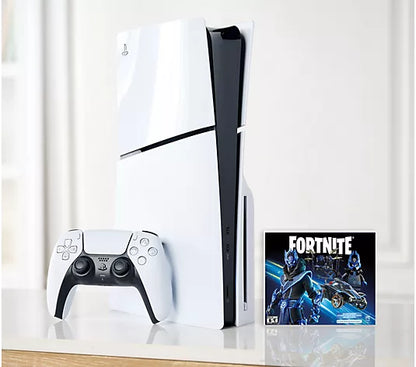 Clearance Sale PS5 Slim 1TB Disc or Digital Console with Fortnite Accs & 2 Controllers