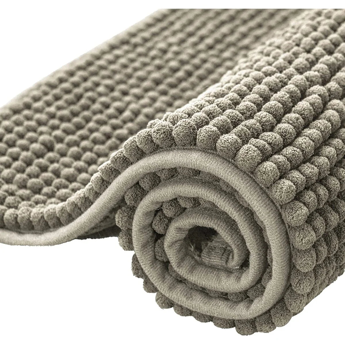 Subrtex Luxury Chenille Bath Rugs Soft Bathroom Mats