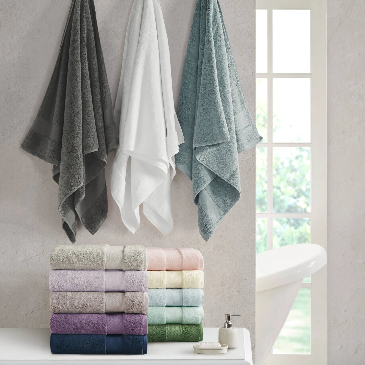 Madison Park Signature Turkish Cotton 6-piece Bath Towel Set