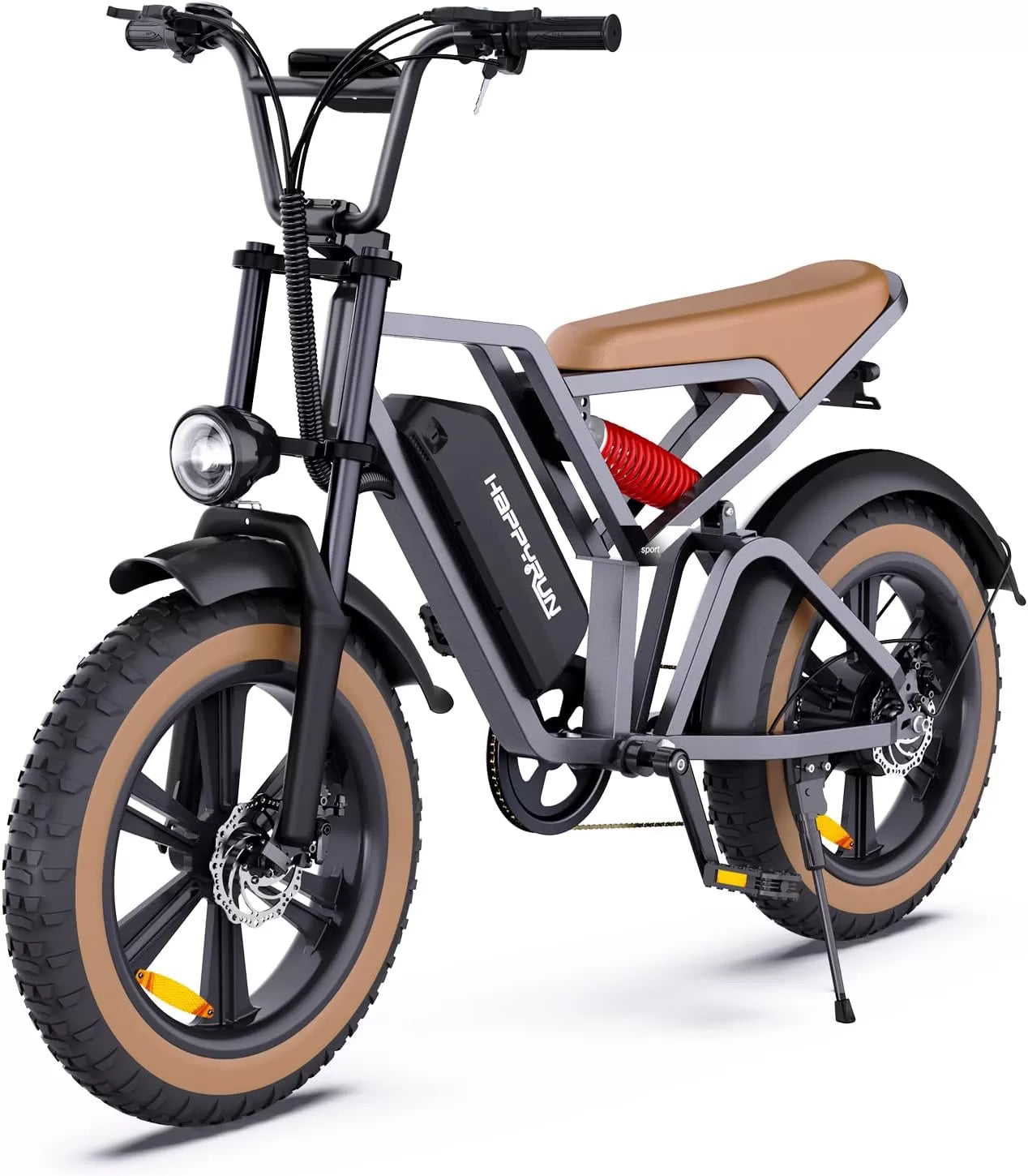 Electric Bike for Adults, Ebike 1500W/48V/18Ah, Tank 20" Fat Tire Electric Bicycles Up to 30MPH & 68 Miles with Removable Battery, Colorful Dispaly, Throttle & Pedal Assist, Shimano 7-Speed