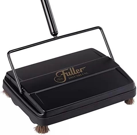 Fuller Brush 17027 Carpet & Floor Sweeper- Mini Stick Cleaner For Hardwood Surfaces, Wood Floors, Laminate, Tile- Small & Portable For The Home Or Office - Cleans Dust Pet Hair- Electrostatic & Silent