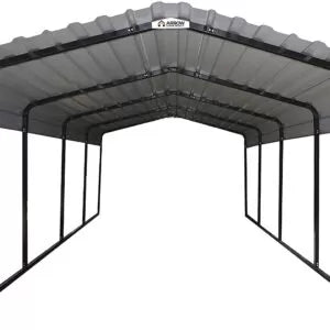 20′ x 20′, Eggshell Carports,Carport with Galvanized Steel Roof Panels