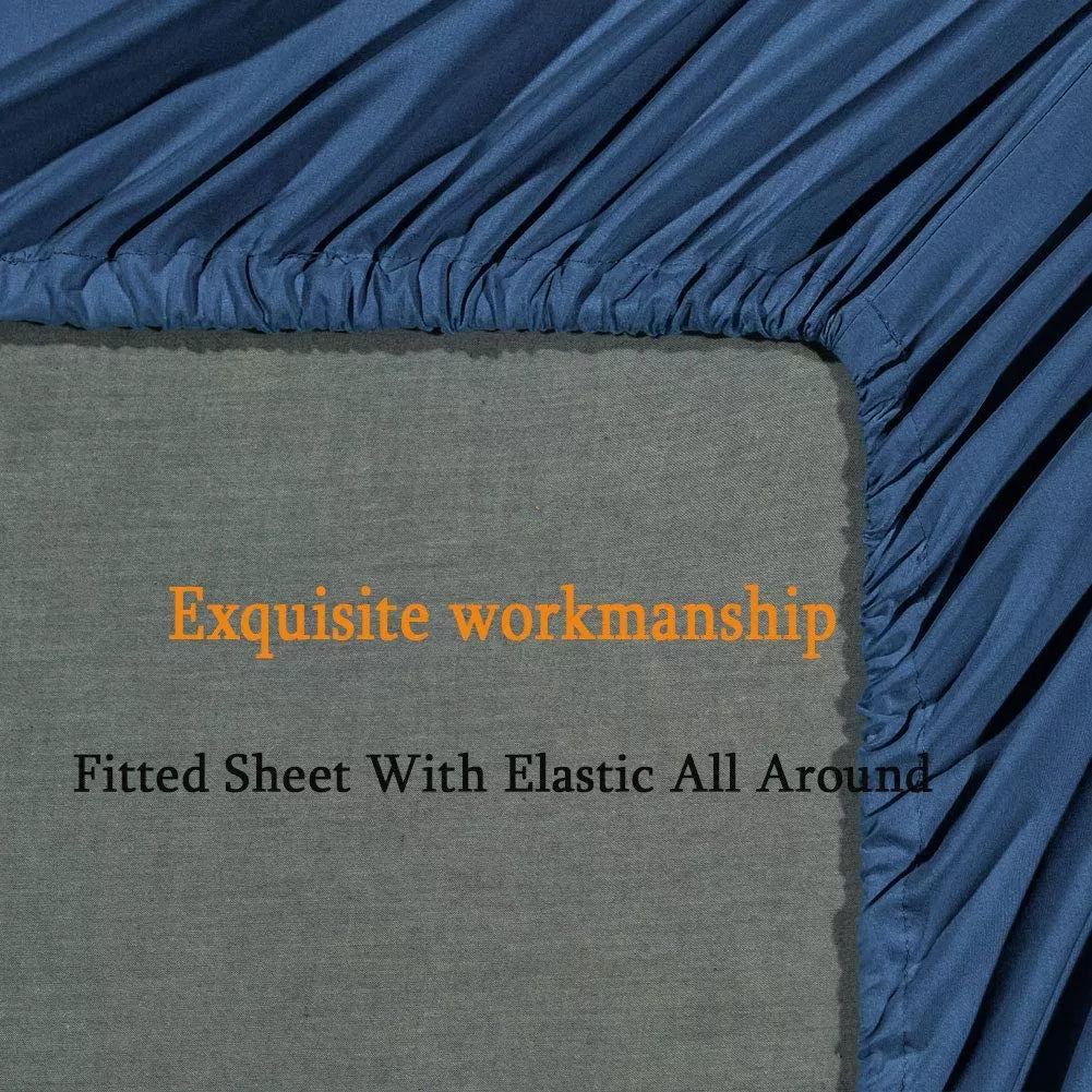 Super Soft 1800 Thread Count Luxury Egyptian Wrinkle Hypoallergenic 6 pcs Bed Sheet Set
