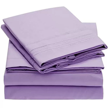 Brushed Microfiber Hypoallergenic 4 pcs Bedsheet Set