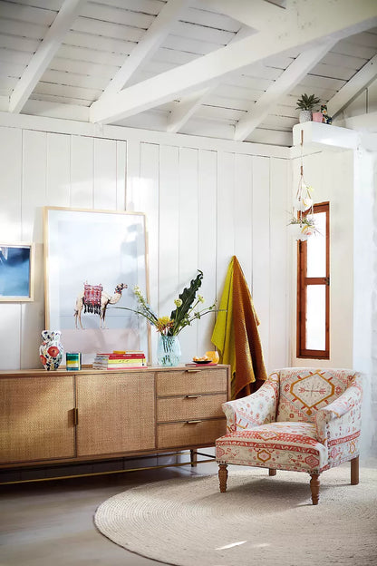 Rug-Printed Sally Accent Chair