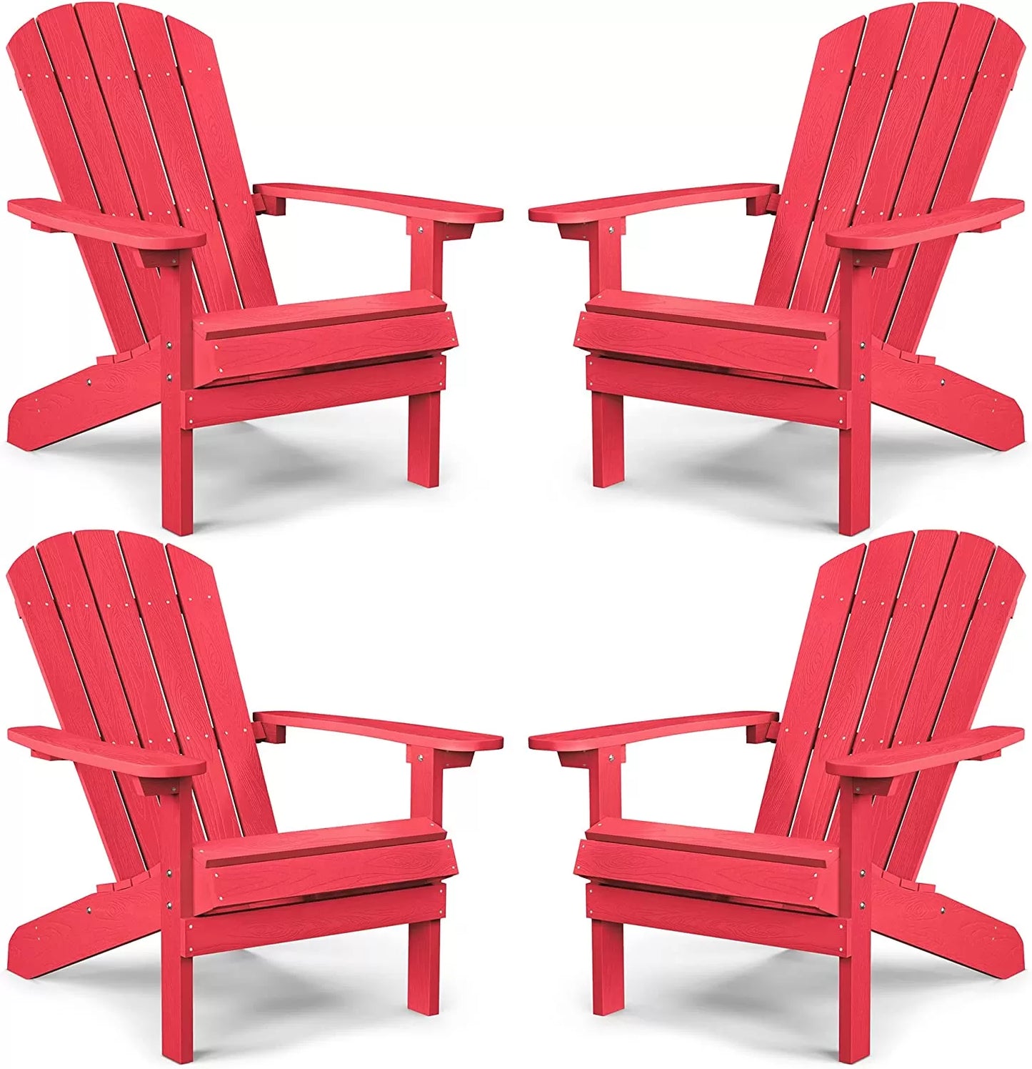 Adirondack Chair ,Patio Chairs 5 Steps Easy Installation,Widely Used in Outdoor, Fire Pit, Deck, Outside, Garden, Campfire Chairs