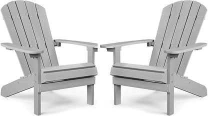 Adirondack Chair ,Patio Chairs 5 Steps Easy Installation,Widely Used in Outdoor, Fire Pit, Deck, Outside, Garden, Campfire Chairs