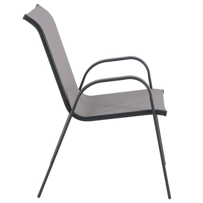 Stackable Sling Patio Chair, Grey