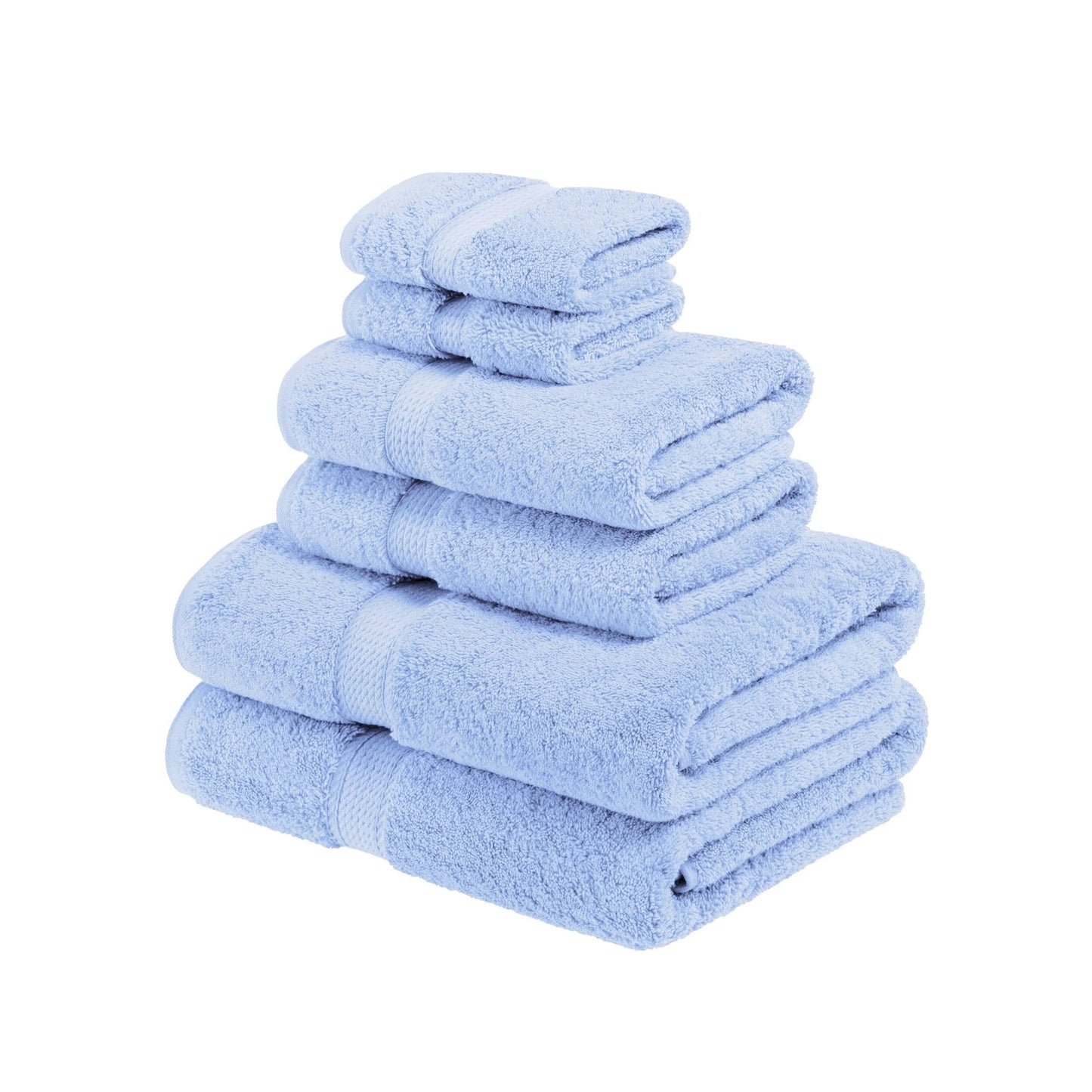 Superior Egyptian Cotton Pile Heavyweight 6-Piece Towel Set