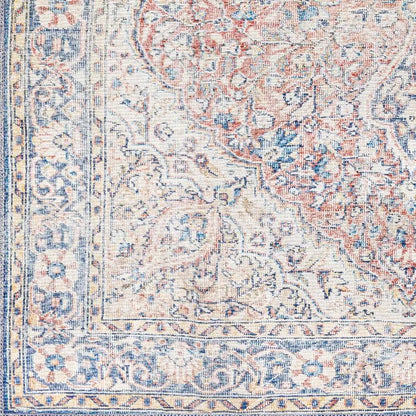 Bria Machine Washable Oriental Dusty Sage/Olive Area Rug