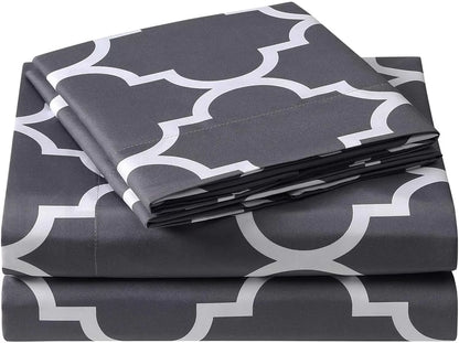 Brushed Microfiber Hypoallergenic 4 pcs Bedsheet Set