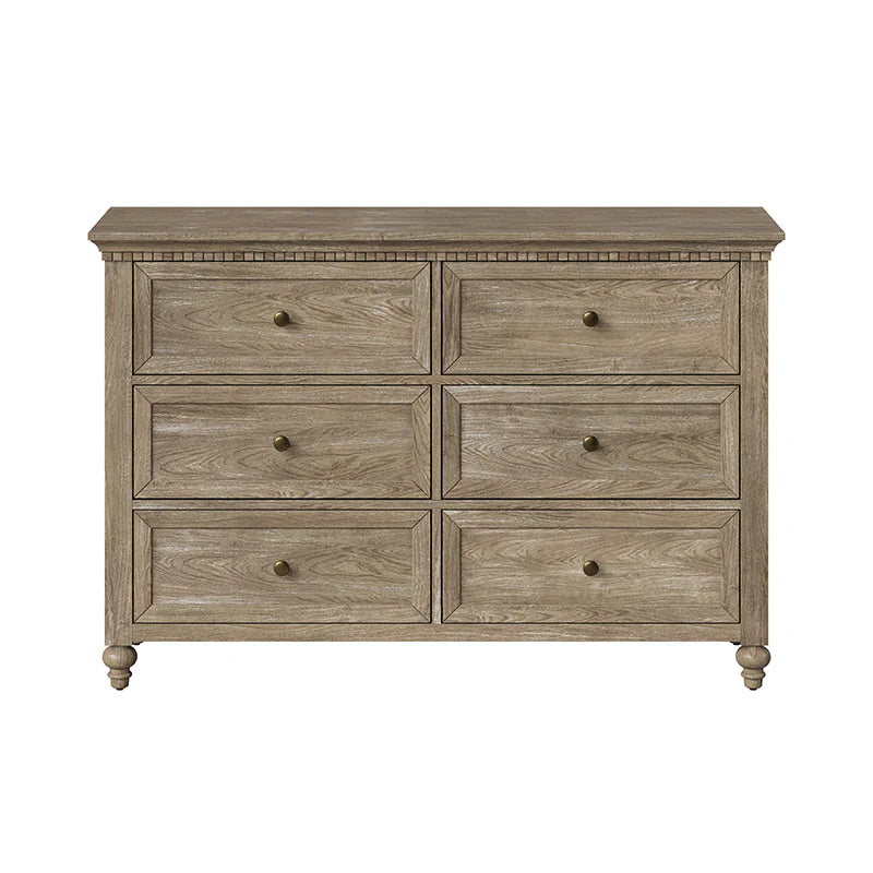 Benedikt 54" Wide 6 Drawer Dresser