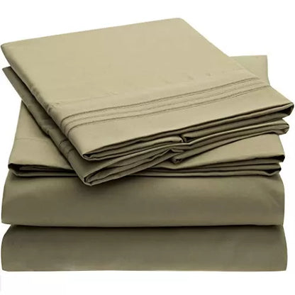 Brushed Microfiber Hypoallergenic 4 pcs Bedsheet Set