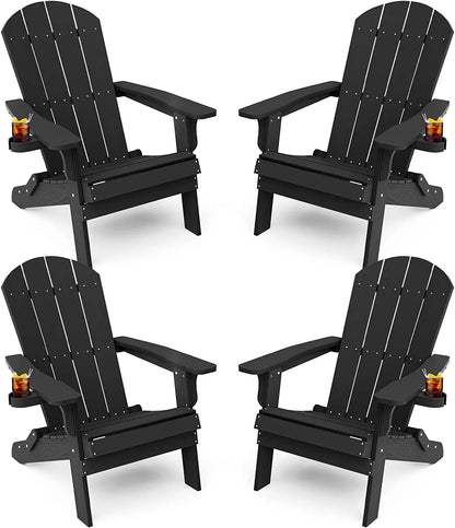 Adirondack Chair ,Patio Chairs 5 Steps Easy Installation,Widely Used in Outdoor, Fire Pit, Deck, Outside, Garden, Campfire Chairs