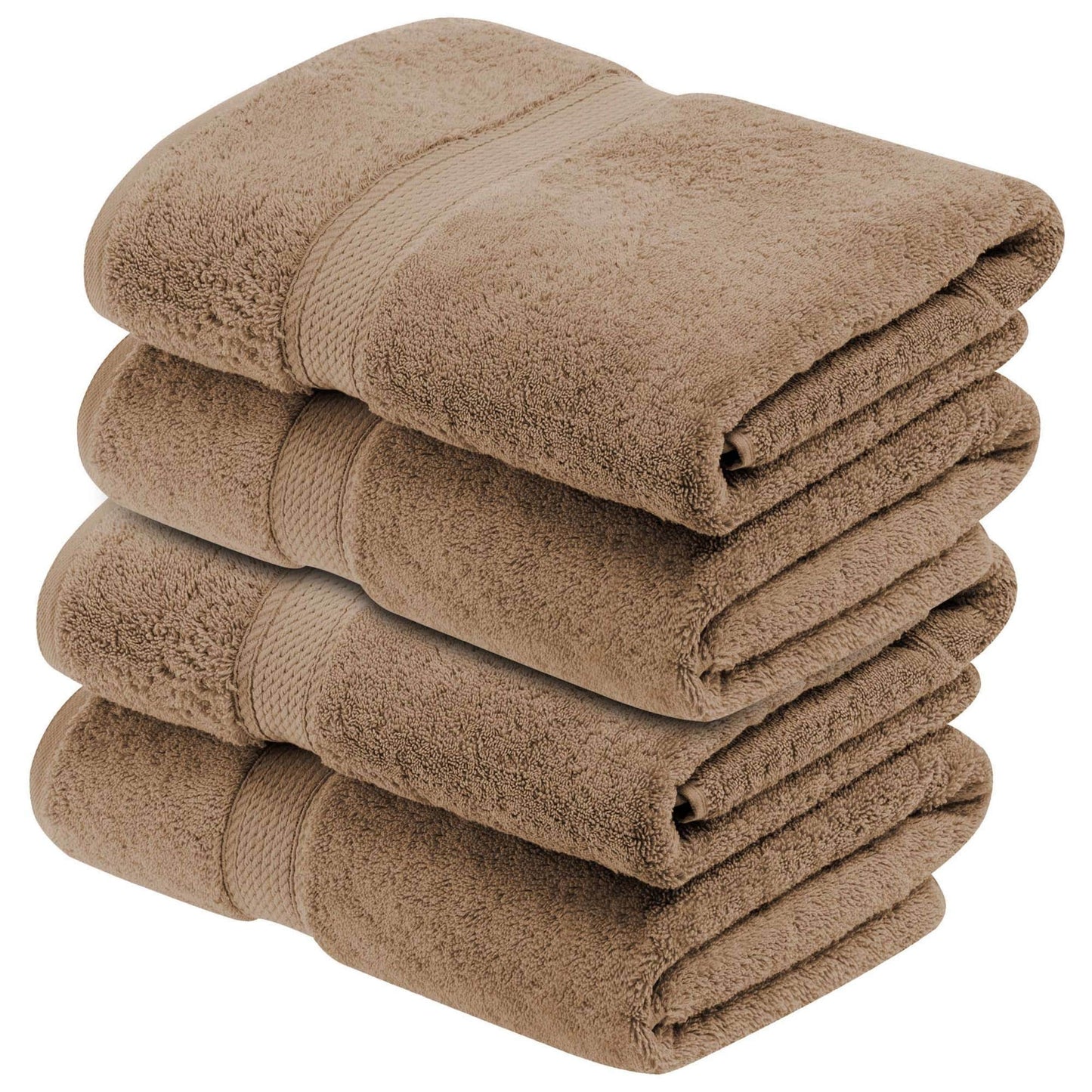 Superior Egyptian Cotton Pile Heavyweight Bath Towel Set of 4