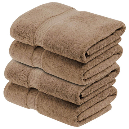 Superior Egyptian Cotton Pile Heavyweight Bath Towel Set of 4
