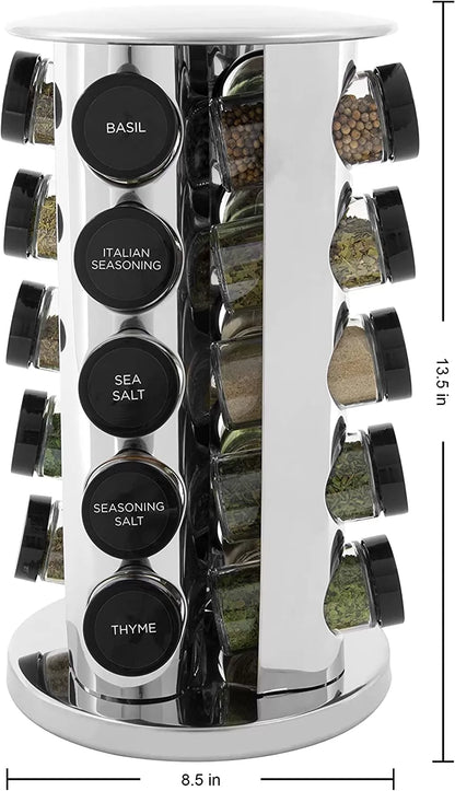 🎁GIFTRotary 20-tank counter top rack tower organizer
