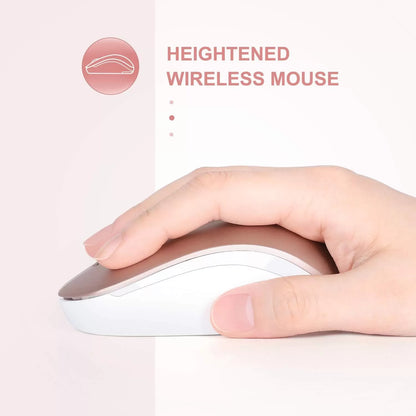 seenda Wireless Mouse, 2.4G Noiseless Mouse with USB Receiver - Portable Computer Mice for PC, Tablet, Laptop with Windows System - Mint Green