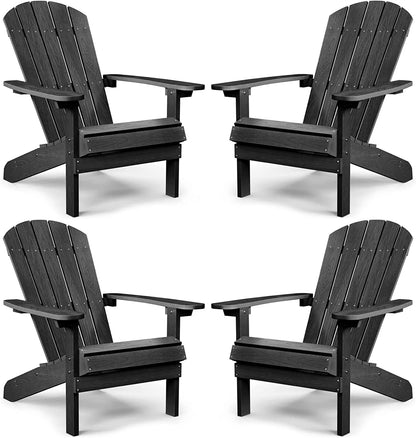 Adirondack Chair ,Patio Chairs 5 Steps Easy Installation,Widely Used in Outdoor, Fire Pit, Deck, Outside, Garden, Campfire Chairs