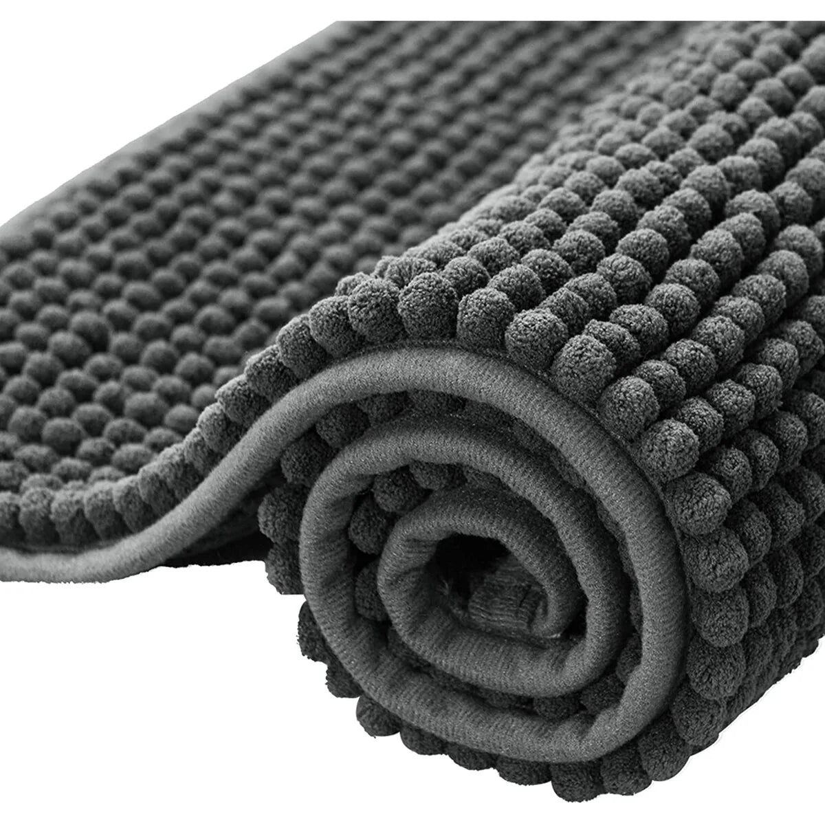 Subrtex Luxury Chenille Bath Rugs Soft Bathroom Mats