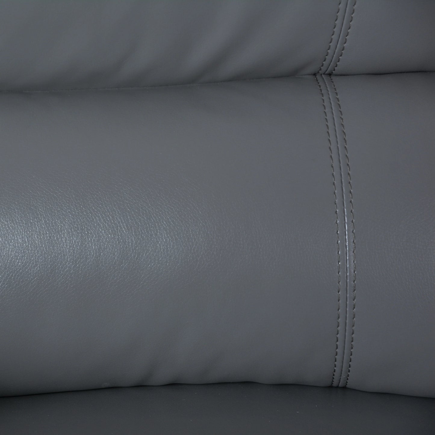 2-Piece Classic Faux Leather Manual Reclining Living Room Sofa Set with Console and Cup Holders