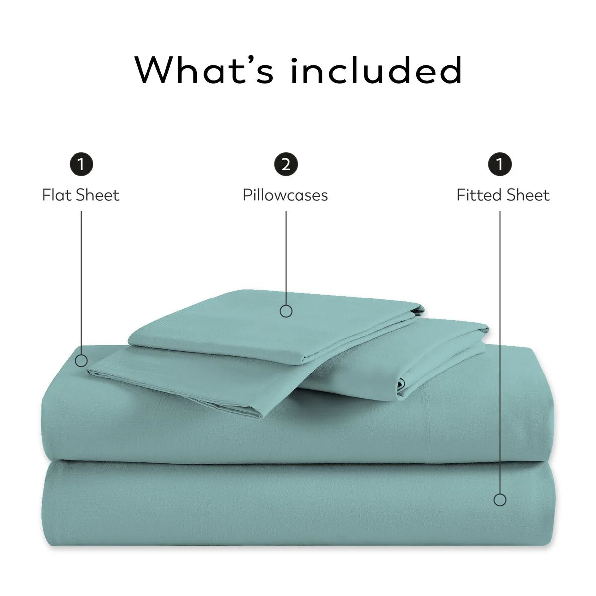 Color Sense 1200TC Premium Cotton-Blend Wrinkle-Resistant Sheet Set