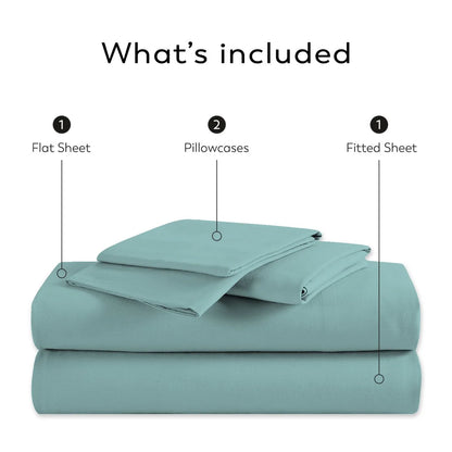 Color Sense 1200TC Premium Cotton-Blend Wrinkle-Resistant Sheet Set