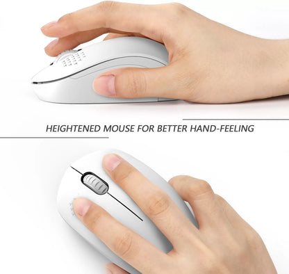 seenda Wireless Mouse, 2.4G Noiseless Mouse with USB Receiver - Portable Computer Mice for PC, Tablet, Laptop with Windows System - Mint Green