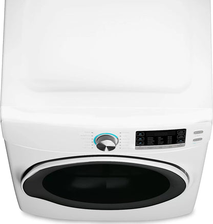 KoolMore FLW-3CWH Front Load Machine, 2.7 Cu. Ft, Space Saving Unit with 20-Minute Quick, 12 Washing Cycles, Quiet Inverter Motor [120V],