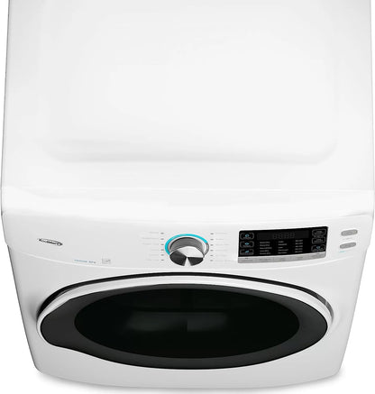 KoolMore FLW-3CWH Front Load Machine, 2.7 Cu. Ft, Space Saving Unit with 20-Minute Quick, 12 Washing Cycles, Quiet Inverter Motor [120V],