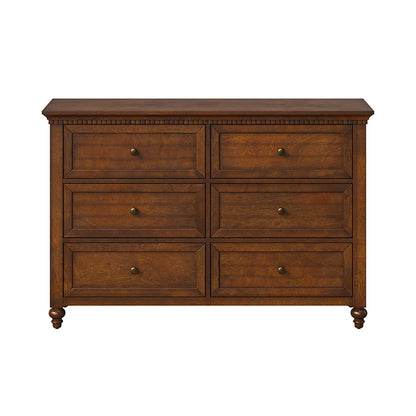Benedikt 54" Wide 6 Drawer Dresser