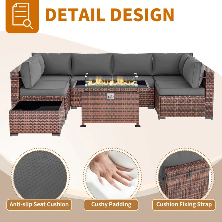 Ceilia 6 - Person Outdoor Seating Group with Cushions