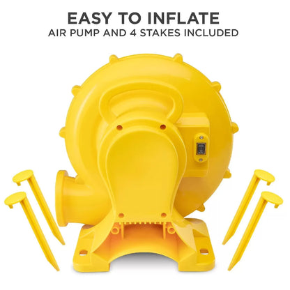 [Buy 2 Free Shipping]Inflatable Water Slide Park, Climbing Wall, 2 Slides & Splash Pool - Gestures