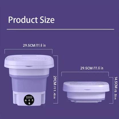 Mini Washing Machine, Automatic Portable Washer Machine For Underwear Baby Clothes, Handheld Easy Storage