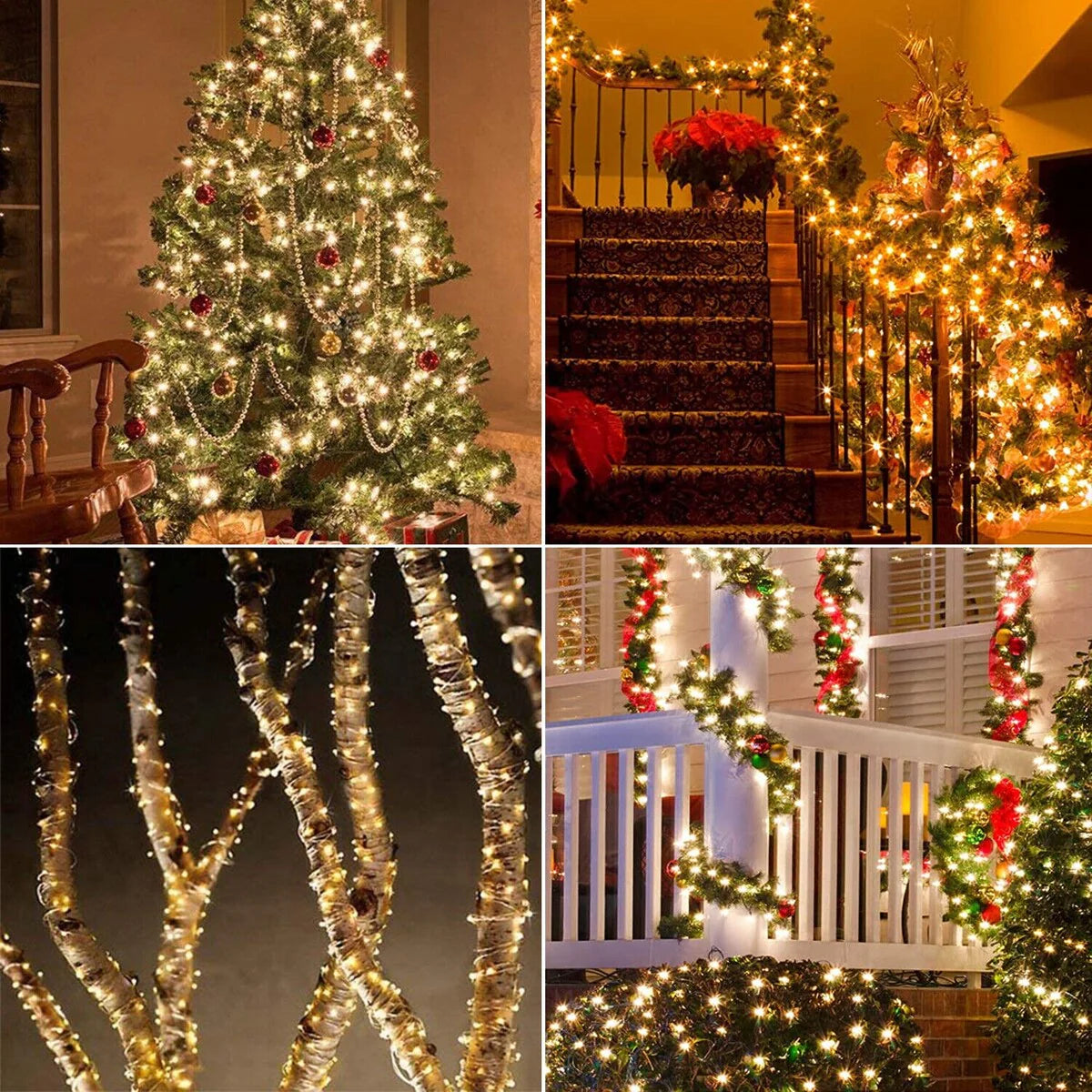 Solar LED Fairy String Lights for Outdoor Garden Decor