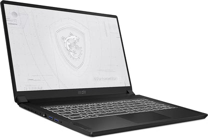 MSI WS76 Workstation Laptop: 17.3" 144Hz FHD 1080p, Intel Core i9-11900H, NVIDIA Quadro RTX A5000, 64GB, 1TB SSD, Thunderbolt 4, WiFi 6E, TPM2.0 Fingerprint, Win10 PRO, Black (11UM-468)