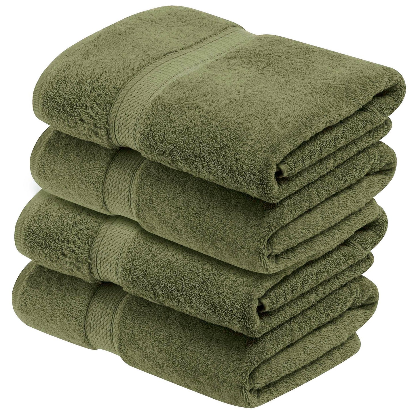 Superior Egyptian Cotton Pile Heavyweight Bath Towel Set of 4