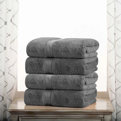 Superior Egyptian Cotton Pile Heavyweight Bath Towel Set of 4