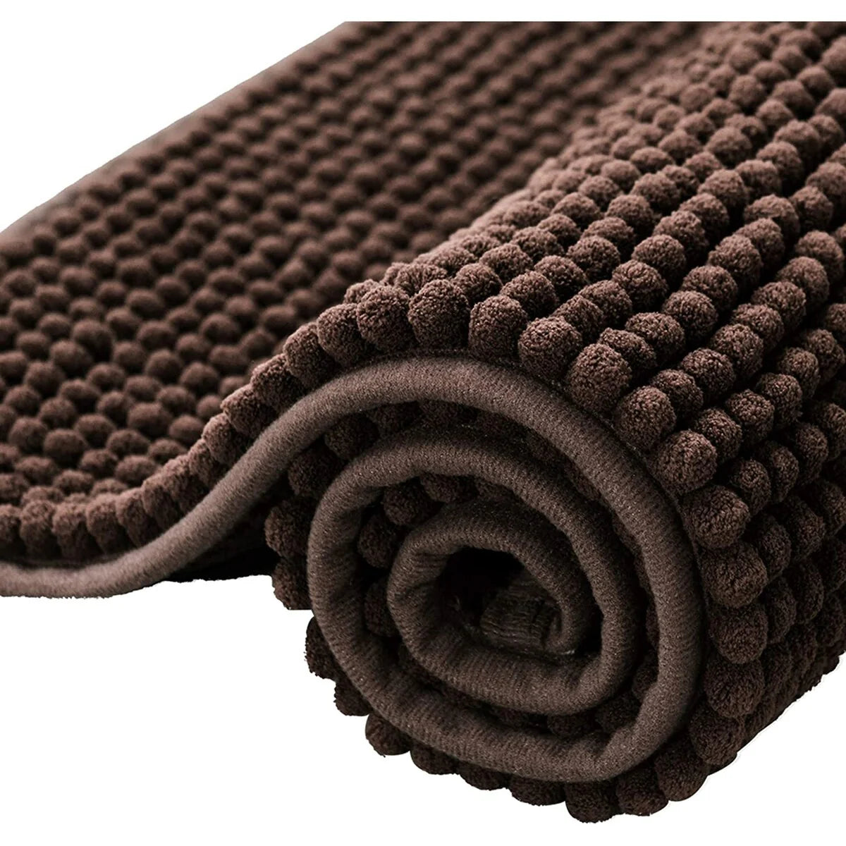 Subrtex Luxury Chenille Bath Rugs Soft Bathroom Mats