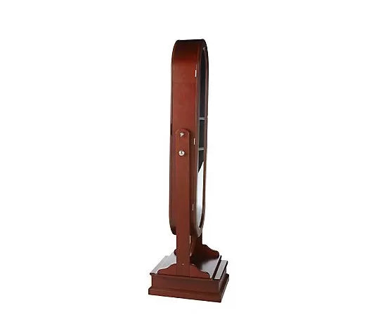 💥Clearance Sale - Gold & Silver Safekeeper Oval Spinning Jewelry Cabinet