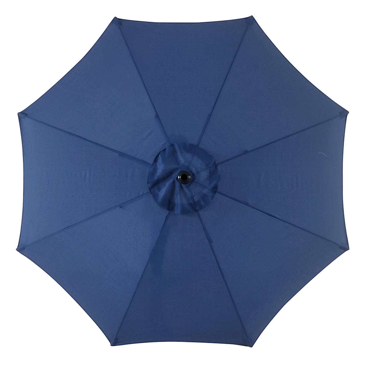 Navy Blue Crank & Tilt Round Patio Umbrella, 9'
