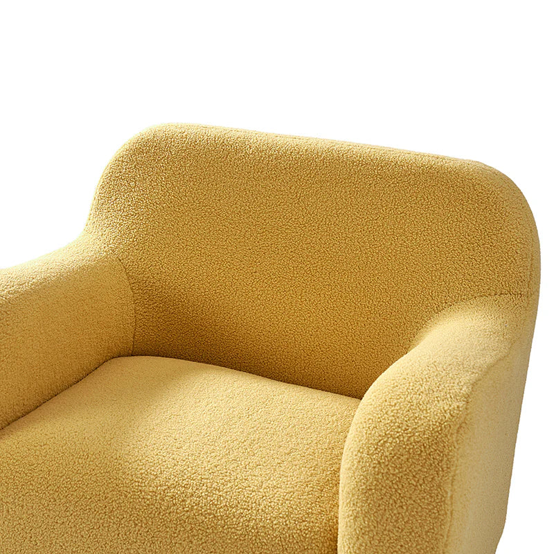 Heinrich 35" Wide Boucle Upholstered Armchair  with Solid Wood Legs