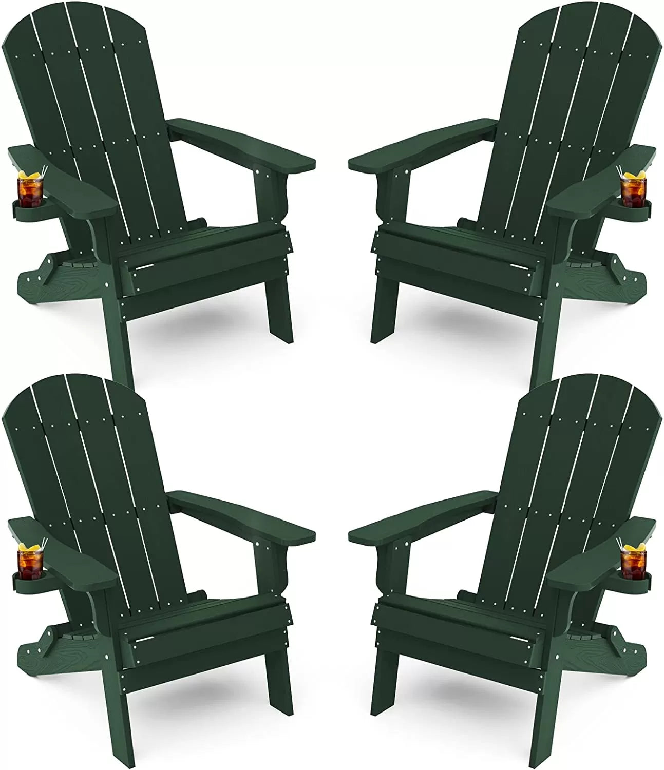 Adirondack Chair ,Patio Chairs 5 Steps Easy Installation,Widely Used in Outdoor, Fire Pit, Deck, Outside, Garden, Campfire Chairs